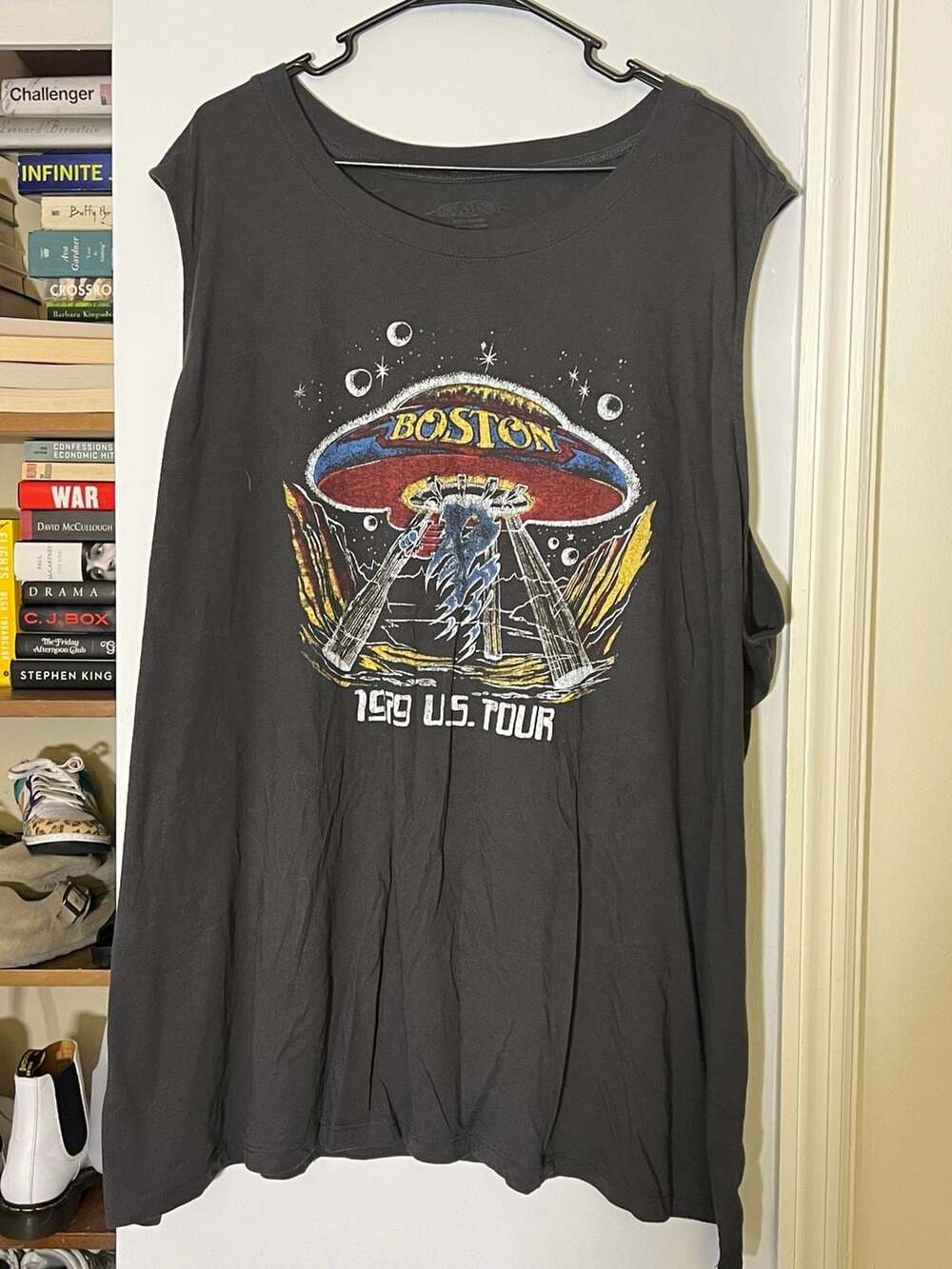 Boston 1979 U.S. Tour Graphic Sleeveless Muscle Tank Top